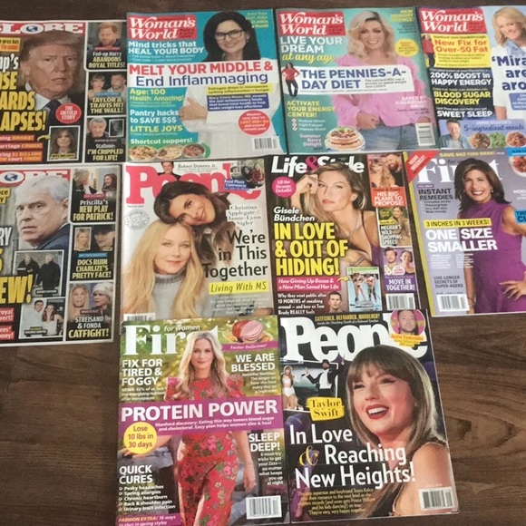 💕😻 BRAND NEW TAYLOR SWIFT 10 New magazines JUST FOR YOU PEOPLE WOMEN’S WORLD - Picture 13 of 17